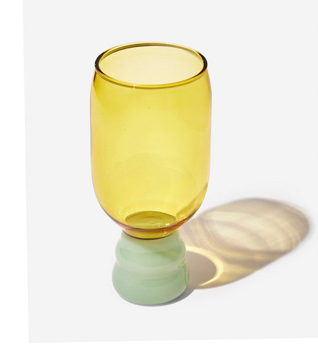 Twirl Glass - Yellow