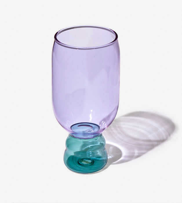 Twirl Glass - Purple-ish