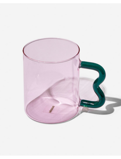 Quirky Glass - Pink & Teal